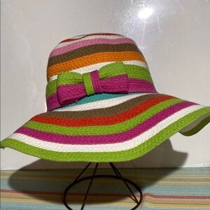 Kate Spade multi colors Wide-Brimmed Sun Hat